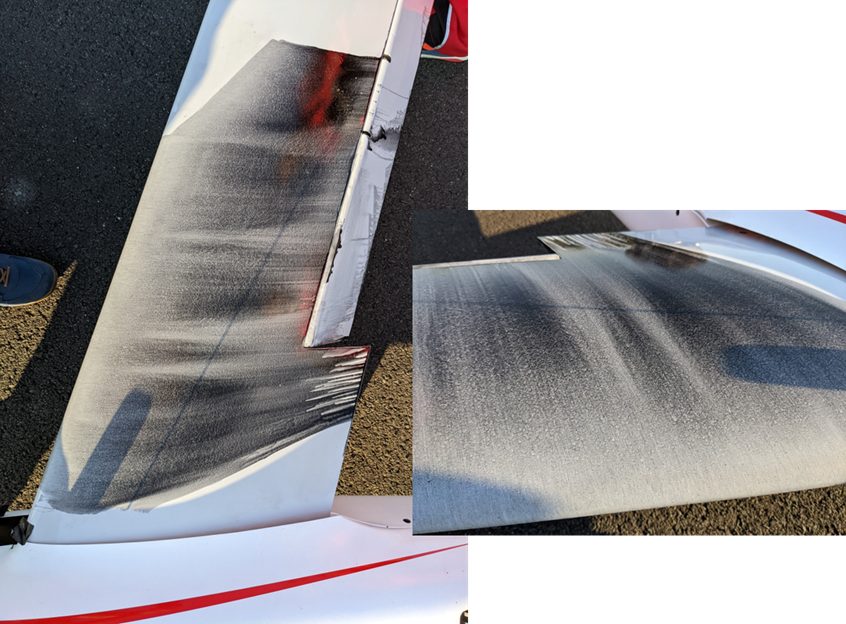 In-flight oil-flow visualisation on the T-FLEX wing